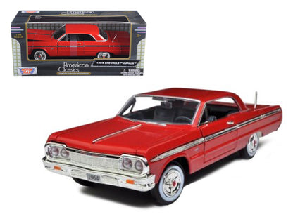 1964 Chevrolet Impala Red 1/24 Diecast Model Car by Motormax <h2>1964 Motormax</h2> <p>High-quality perfect for collectors and enthusiasts. Features detailed interior exterior craftsmanship, realistic