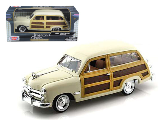 1949 Ford Woody Wagon Beige 1/24 Diecast Model Car by Motormax <h2>1949 Motormax</h2> <p>High-quality perfect for collectors and enthusiasts. Features detailed interior exterior craftsmanship, realist