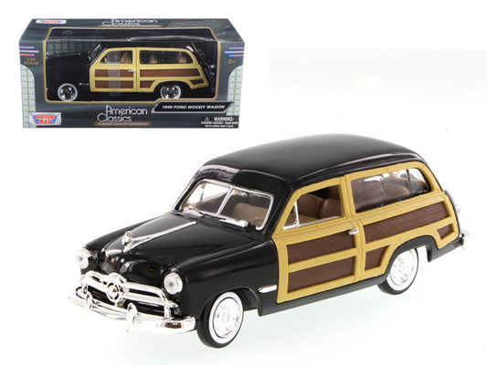 1949 Ford Woody Wagon Black 1/24 Diecast Model Car by Motormax <h2>1949 Motormax</h2> <p>High-quality perfect for collectors and enthusiasts. Features detailed interior exterior craftsmanship, realist