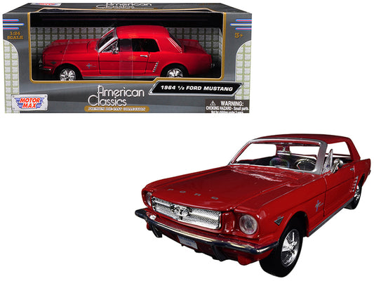 1964 1/2 Ford Mustang Red 1/24 Diecast Model Car by Motormax <h2>1964 Motormax</h2> <p>High-quality perfect for collectors and enthusiasts. Features detailed interior exterior craftsmanship, realistic