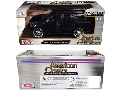 2000 Ford Expedition XLT Black Metallic "Maxx Design" "American Classics" Series 1/24 Diecast Model Car by Motormax <h2>2000 Motormax</h2> <p>High-quality perfect for collectors and enthusiasts. Featu
