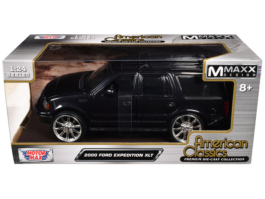 2000 Ford Expedition XLT Black Metallic "Maxx Design" "American Classics" Series 1/24 Diecast Model Car by Motormax <h2>2000 Motormax</h2> <p>High-quality perfect for collectors and enthusiasts. Featu