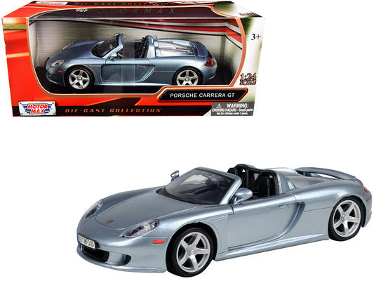 Porsche Carrera GT Gray 1/24 Diecast Model Car by Motormax <h2>Porsche Motormax</h2> <p>High-quality perfect for collectors and enthusiasts. Features detailed interior exterior craftsmanship, realisti