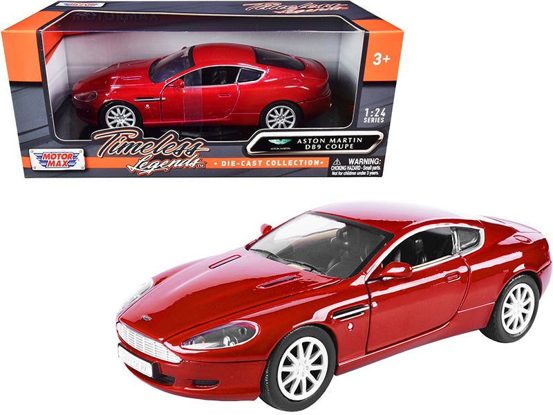 Aston Martin DB9 Coupe Red "Timeless Legends" 1/24 Diecast Model Car by Motormax <h2>Aston Motormax</h2> <p>High-quality perfect for collectors and enthusiasts. Features detailed interior exterior cra