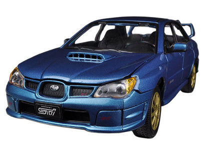 Subaru Impreza WRX STi Blue Metallic 1/24 Diecast Model Car by Motormax <h2>Subaru Motormax</h2> <p>High-quality perfect for collectors and enthusiasts. Features detailed interior exterior craftsmansh