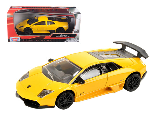 Lamborghini Murcielago LP 670 4 SV Yellow 1/24 T&y Diecast Model Car by Motormax