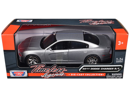 2011 Dodge Charger R/T Hemi Silver 1/24 Diecast Model Car by Motormax <h2>2011 Motormax</h2> <p>High-quality perfect for collectors and enthusiasts. Features detailed interior exterior craftsmanship,