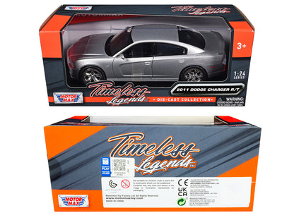 2011 Dodge Charger R/T Hemi Silver 1/24 Diecast Model Car by Motormax <h2>2011 Motormax</h2> <p>High-quality perfect for collectors and enthusiasts. Features detailed interior exterior craftsmanship,