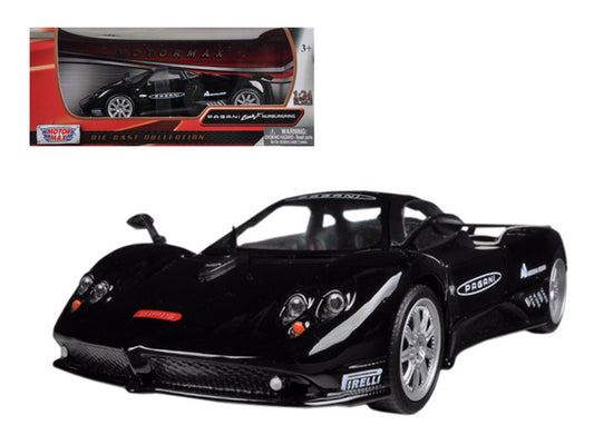 Pagani Zonda F Nurburgring Black 1/24 Diecast Car Model by Motormax <h2>Pagani Motormax</h2> <p>High-quality perfect for collectors and enthusiasts. Features detailed interior exterior craftsmanship,