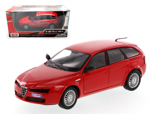 Alfa Romeo 159 SW Red 1/24 Diecast Car Model by Motormax <h2>Alfa Motormax</h2> <p>High-quality perfect for collectors and enthusiasts. Features detailed interior exterior craftsmanship, realistic pai