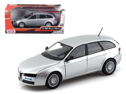Alfa Romeo 159 SW Silver 1/24 Diecast Car Model by Motormax <h2>Alfa Motormax</h2> <p>High-quality perfect for collectors and enthusiasts. Features detailed interior exterior craftsmanship, realistic