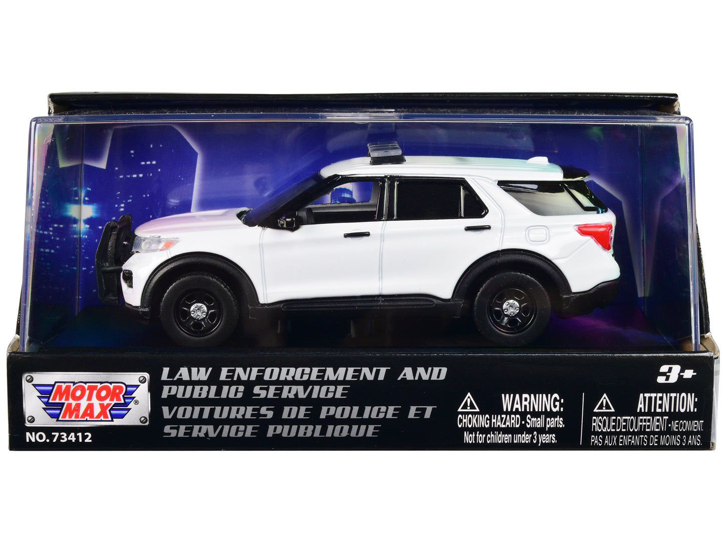 2022 Ford Police Interceptor Utility Plain White "Law Enforcement and Public Service" Series 1/43 Diecast Model Car by Motormax <h2>2022 Motormax</h2> <p>High-quality perfect for collectors enthusiast