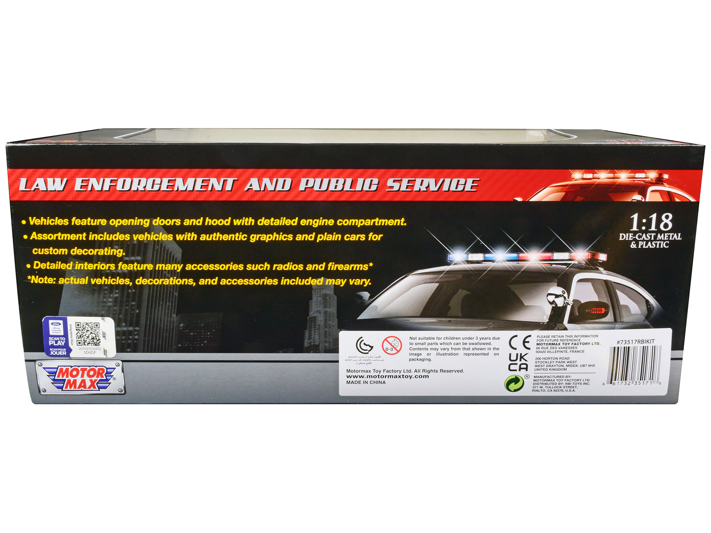 2001 Ford Crown Victoria Police Car Unmarked White "Custom Builder's Kit" Series 1/18 Diecast Model by Motormax <h2>2001 Motormax</h2> <p>High-quality perfect for collectors and enthusiasts. Features
