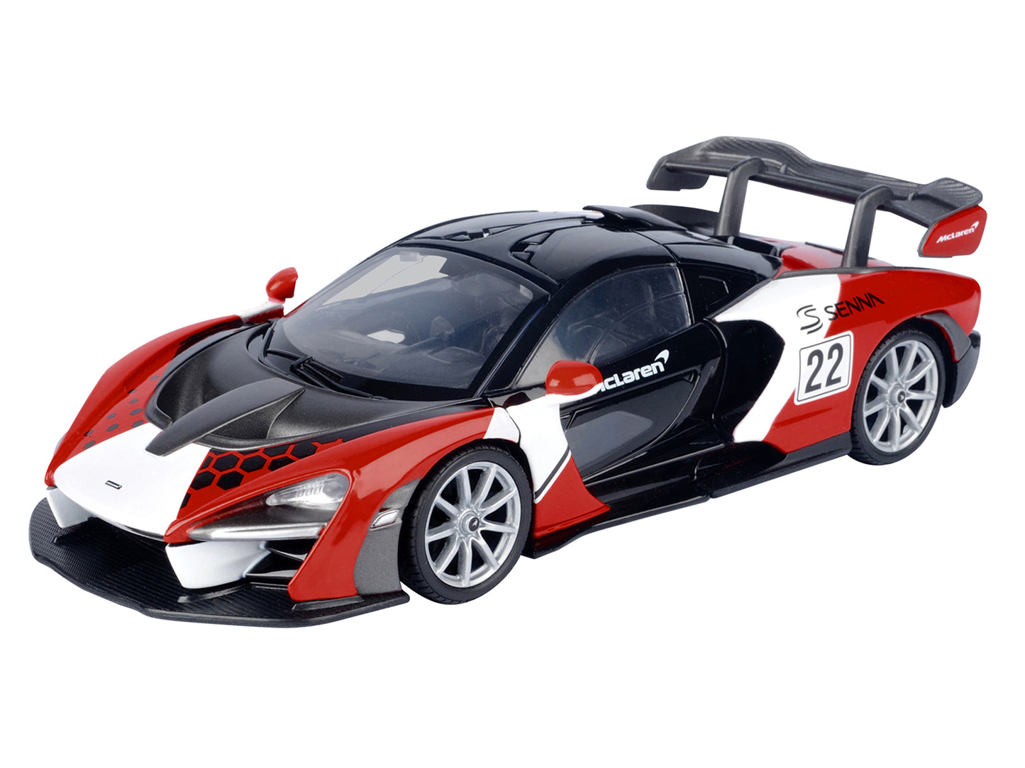 McLaren Senna #22 Black with Red and White Graphics "GT Racing" Series 1/24 Diecast Model Car by Motormax <h2>McLaren Motormax</h2> <p>High-quality perfect for collectors enthusiasts. Features detaile
