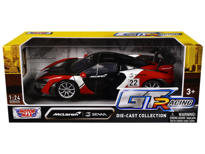 McLaren Senna #22 Black with Red and White Graphics "GT Racing" Series 1/24 Diecast Model Car by Motormax <h2>McLaren Motormax</h2> <p>High-quality perfect for collectors enthusiasts. Features detaile
