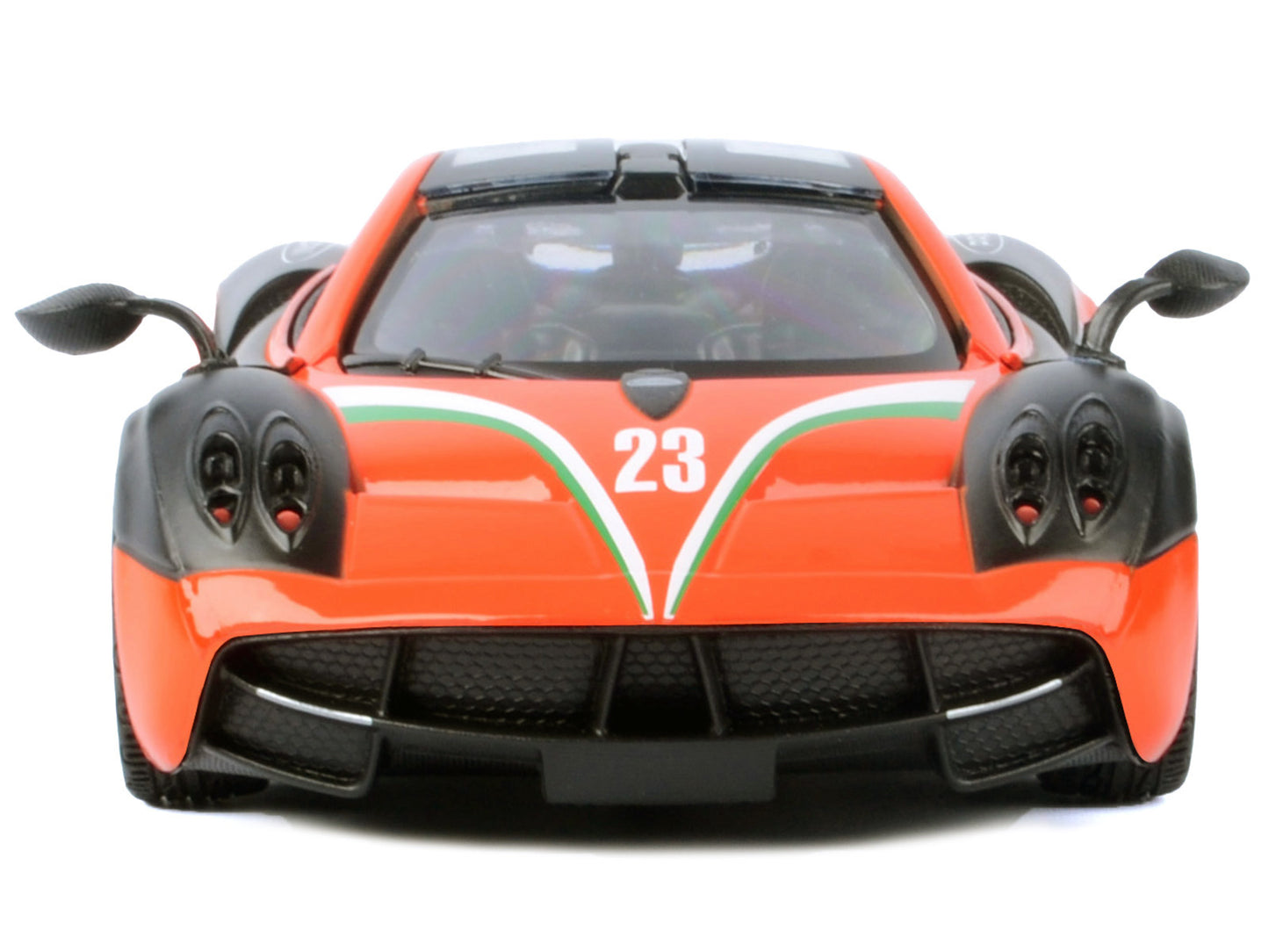 Pagani Huayra #23 Orange and Black with Stripes "GT Racing" Series 1/24 Diecast Model Car by Motormax <h2>Pagani Motormax</h2> <p>High-quality perfect for collectors enthusiasts. Features detailed int