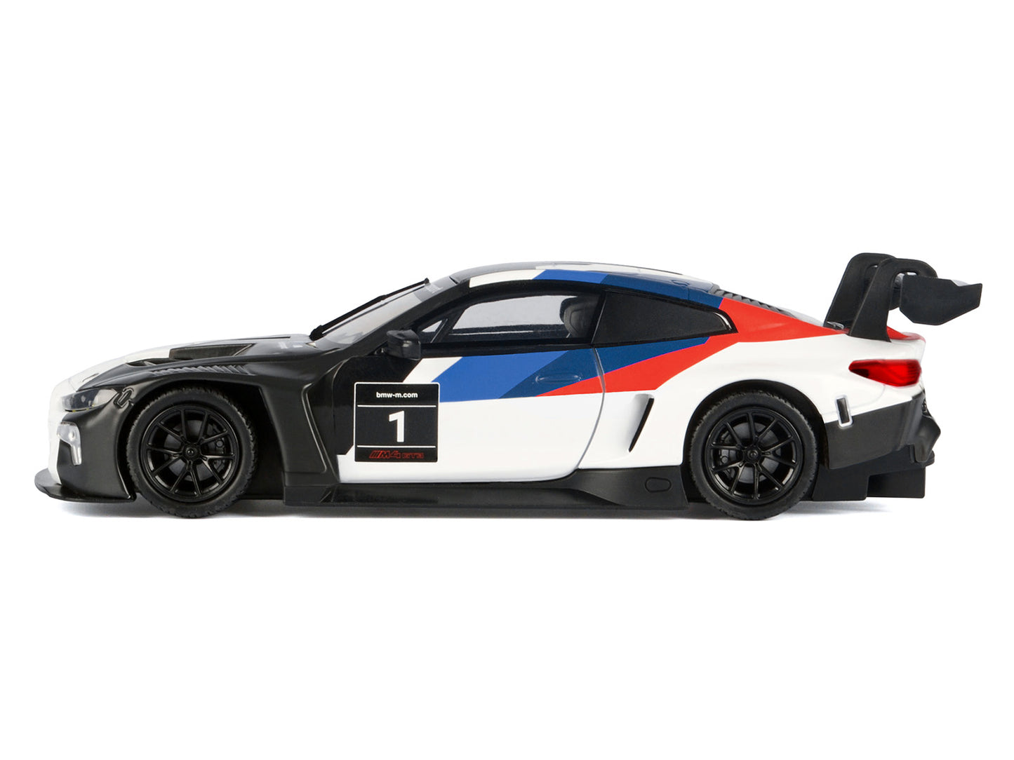BMW M4 GT3 #1 White with Black Blue and Red Graphics "GT Racing" Series 1/24 Diecast Model Car by Motormax <h2>BMW Motormax</h2> <p>High-quality perfect for collectors enthusiasts. Features detailed i