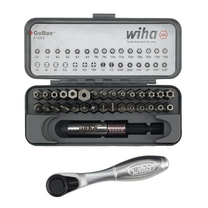 Wiha GoBox Security Bit Set with Mini Ratchet (32-Piece)