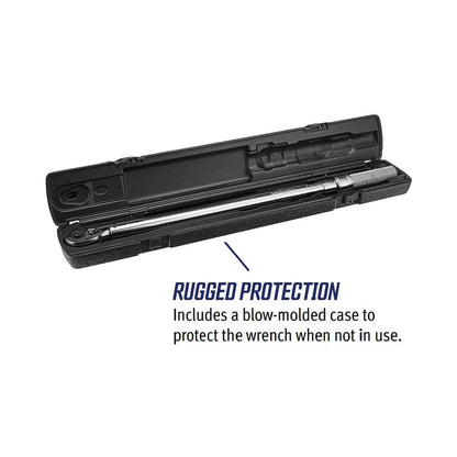 CDI Tools 3/8" Drive 5-75 Foot-Pound Dual Scale Micro-Adjustable Torque Wrench with Non-Slip Grip