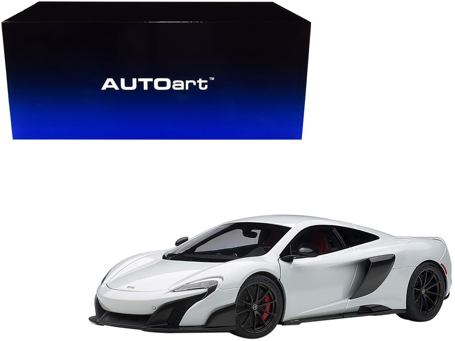 Mclaren 675LT Silica White 1/18 Model Car by Autoart <h2>Mclaren Autoart</h2> <p>High-quality diecast perfect for collectors and enthusiasts. Features detailed interior exterior craftsmanship, realist