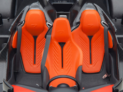 McLaren Speedtail Volcano Orange Metallic with Black Top and Suitcase Accessories 1/18 Model Car by Autoart <h2>McLaren Autoart</h2> <p>High-quality diecast perfect for collectors enthusiasts. Feature