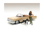 "Lowriderz" Figurine IV and a Dog for 1/18 Scale Models by American Diorama <h2>"Lowriderz" Diorama</h2> <p>High-quality diecast model car perfect collectors enthusiasts. Features detailed interior ex