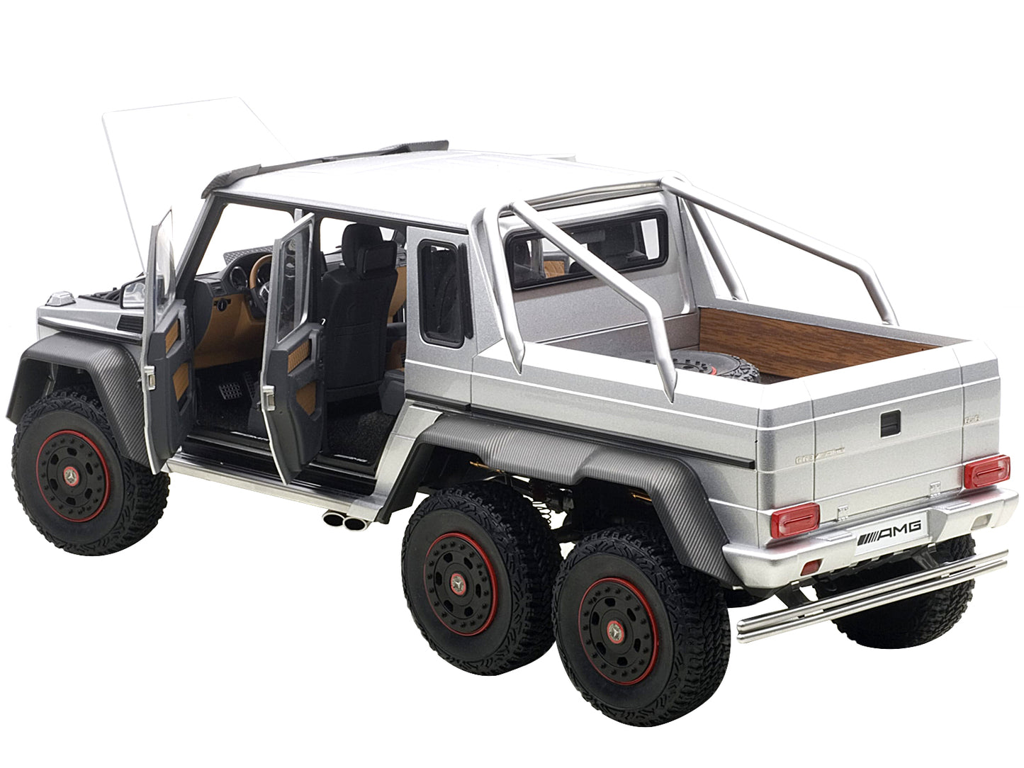 Mercedes G63 AMG 6X6 Silver 1/18 Model Car by Autoart <h2>Mercedes Autoart</h2> <p>High-quality diecast perfect for collectors and enthusiasts. Features detailed interior exterior craftsmanship, reali