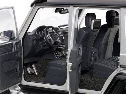 Mercedes Benz G500 4X4 2 Silver 1/18 Model Car by Autoart <h2>Mercedes Autoart</h2> <p>High-quality diecast perfect for collectors and enthusiasts. Features detailed interior exterior craftsmanship, r