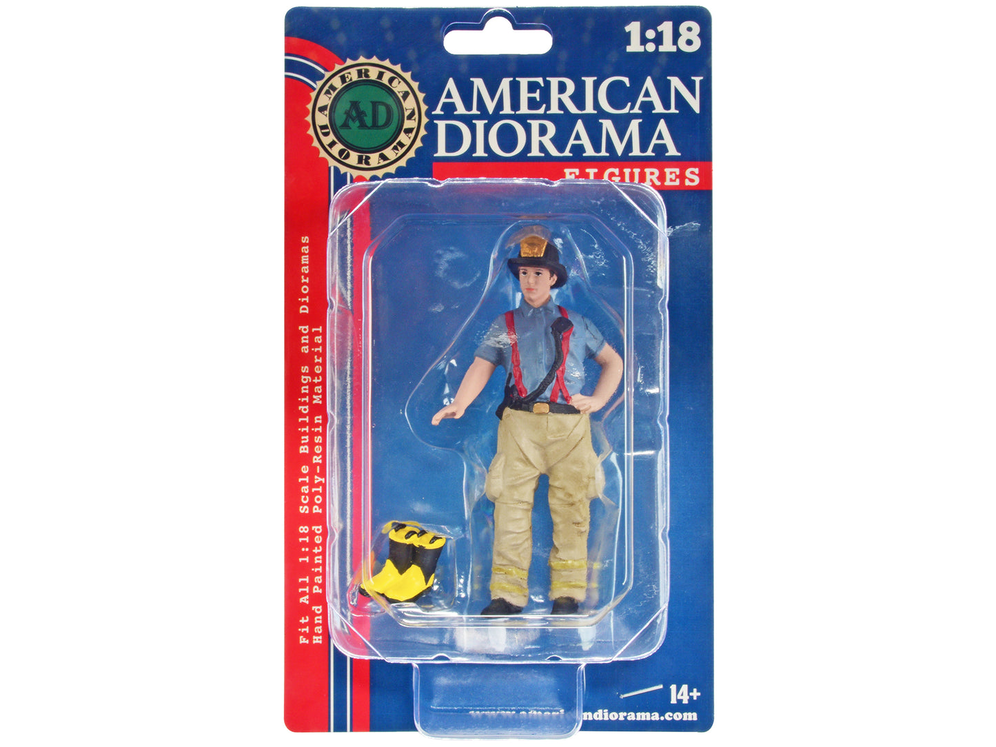 "Firefighters" Getting Ready Figure with Boots Accessory for 1/18 Scale Models by American Diorama <h2>"Firefighters" Diorama</h2> <p>High-quality diecast model car perfect collectors and enthusiasts.