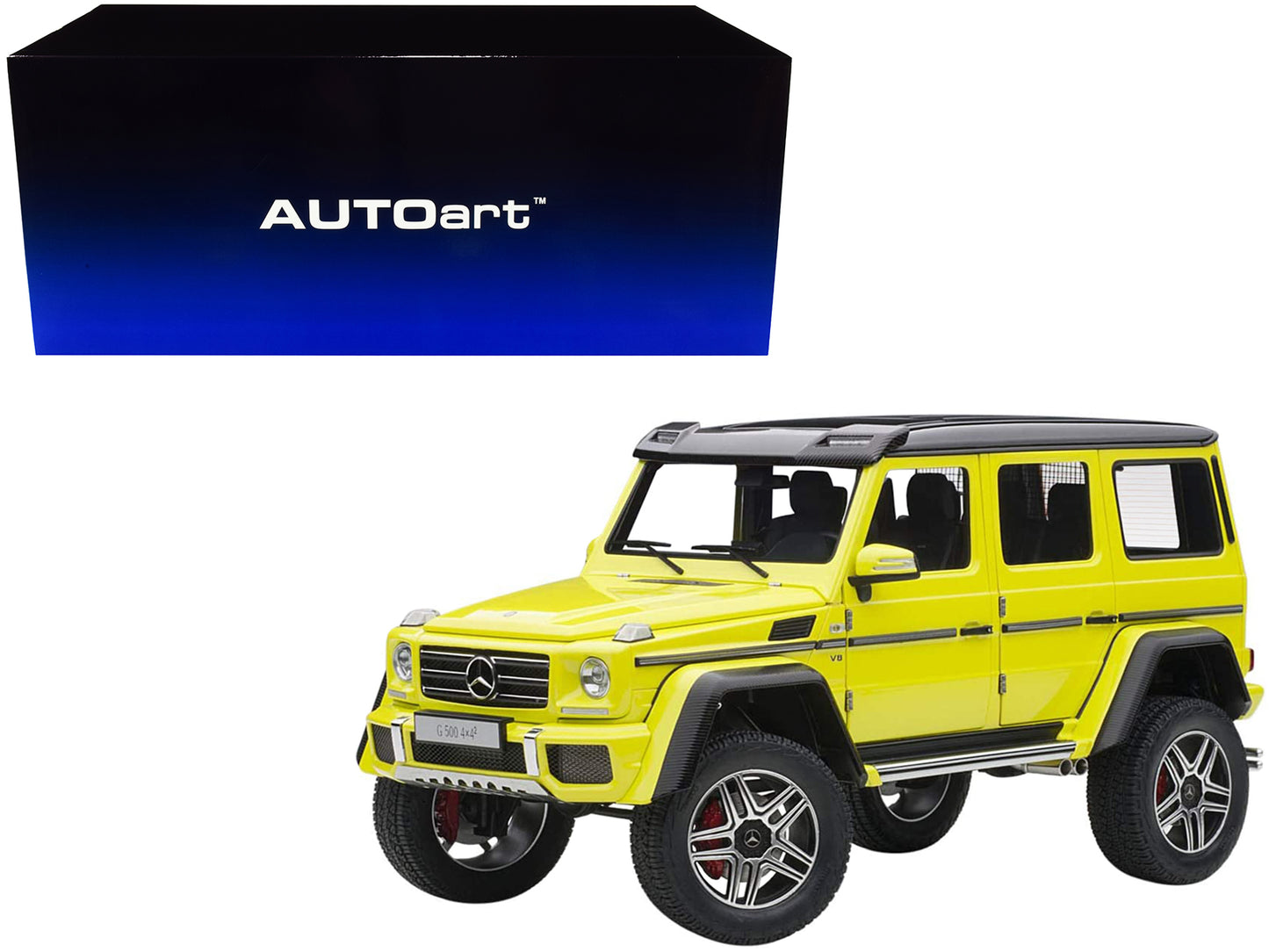 Mercedes Benz G500 4X4 2 Electric Beam/ Yellow 1/18 Model Car by Autoart <h2>Mercedes Autoart</h2> <p>High-quality diecast perfect for collectors and enthusiasts. Features detailed interior exterior c