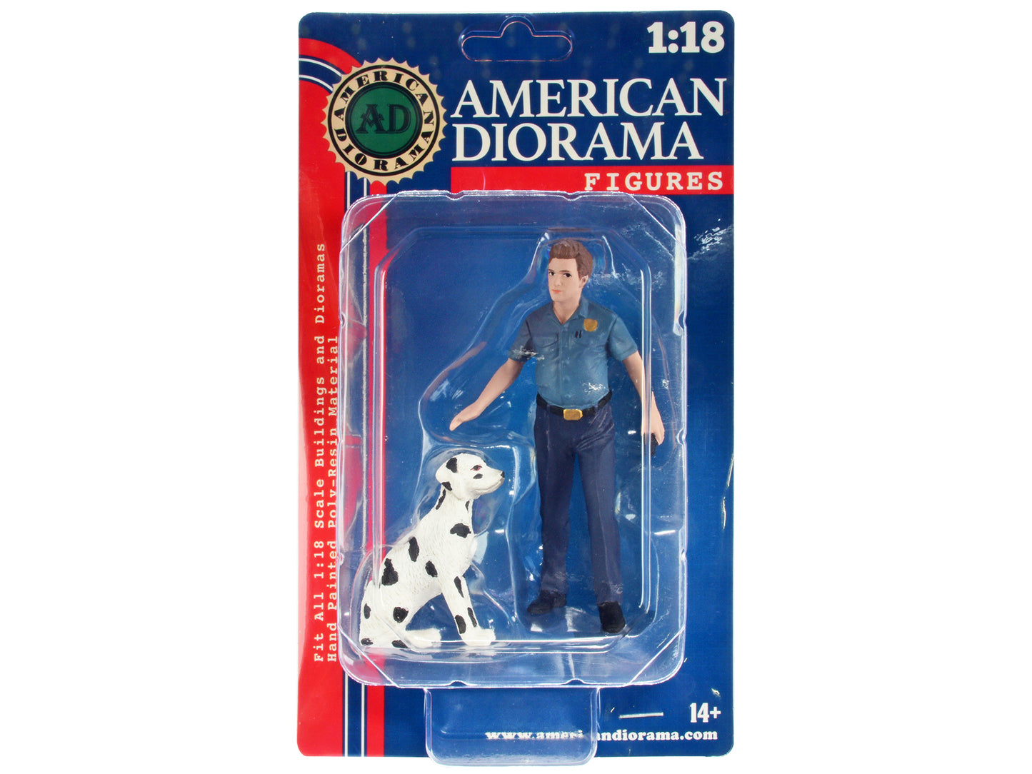 "Firefighters" Fire Dog Training Figures (Trainer and Dog) for 1/18 Scale Models by American Diorama <h2>"Firefighters" Diorama</h2> <p>High-quality diecast model car perfect collectors enthusiasts. F