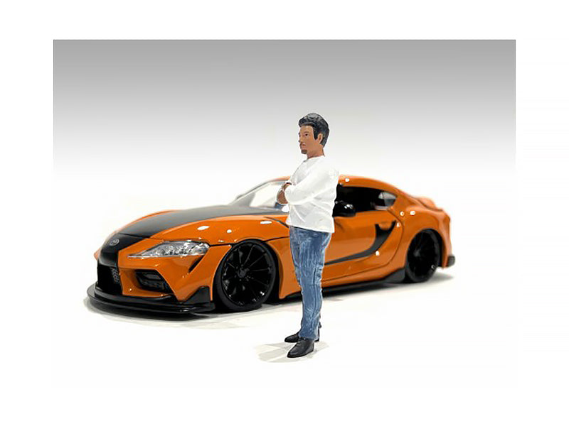 "Car Meet 3" Figure 8 for 1/18 Scale Models by American Diorama <h2>"Car Diorama</h2> <p>High-quality diecast model car perfect collectors and enthusiasts. Features detailed interior exterior craftsma