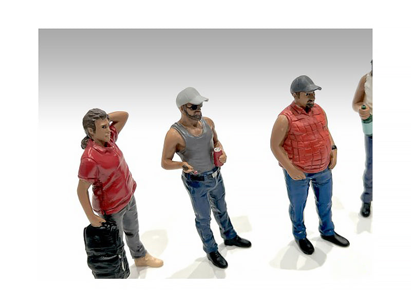 "Campers" 5 piece Figure Set for 1/18 Scale Models by American Diorama <h2>"Campers" Diorama</h2> <p>High-quality diecast model car perfect collectors and enthusiasts. Features detailed interior exter