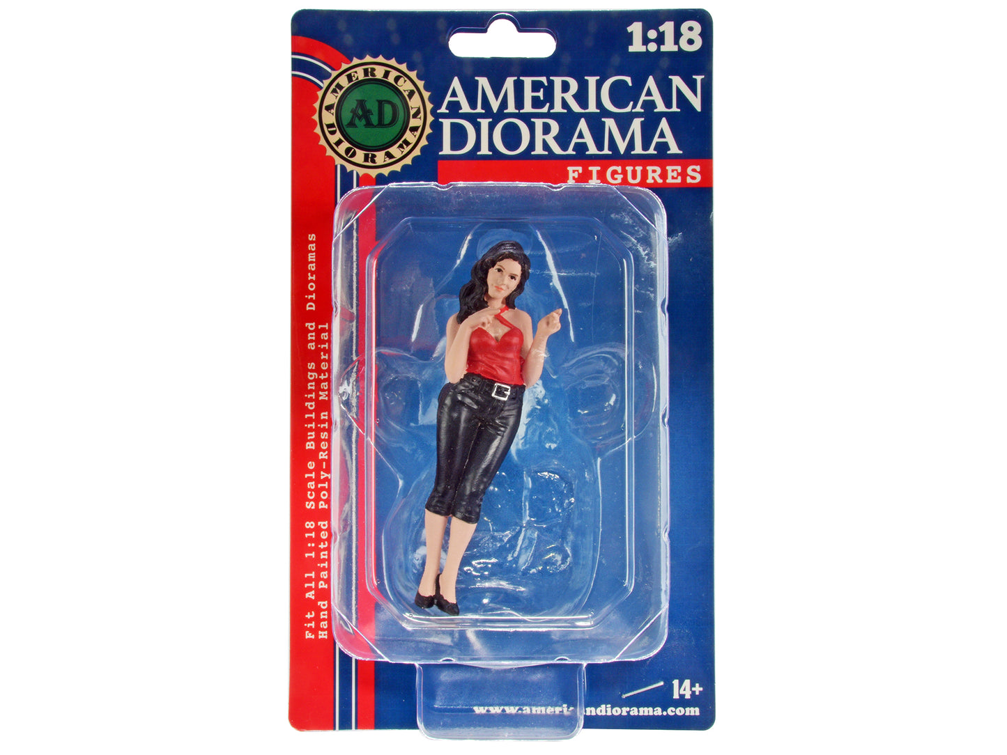 "Pin-Up Girls" Peggy Figure for 1/18 Scale Models by American Diorama <h2>"Pin-Up Diorama</h2> <p>High-quality diecast model car perfect collectors and enthusiasts. Features detailed interior exterior