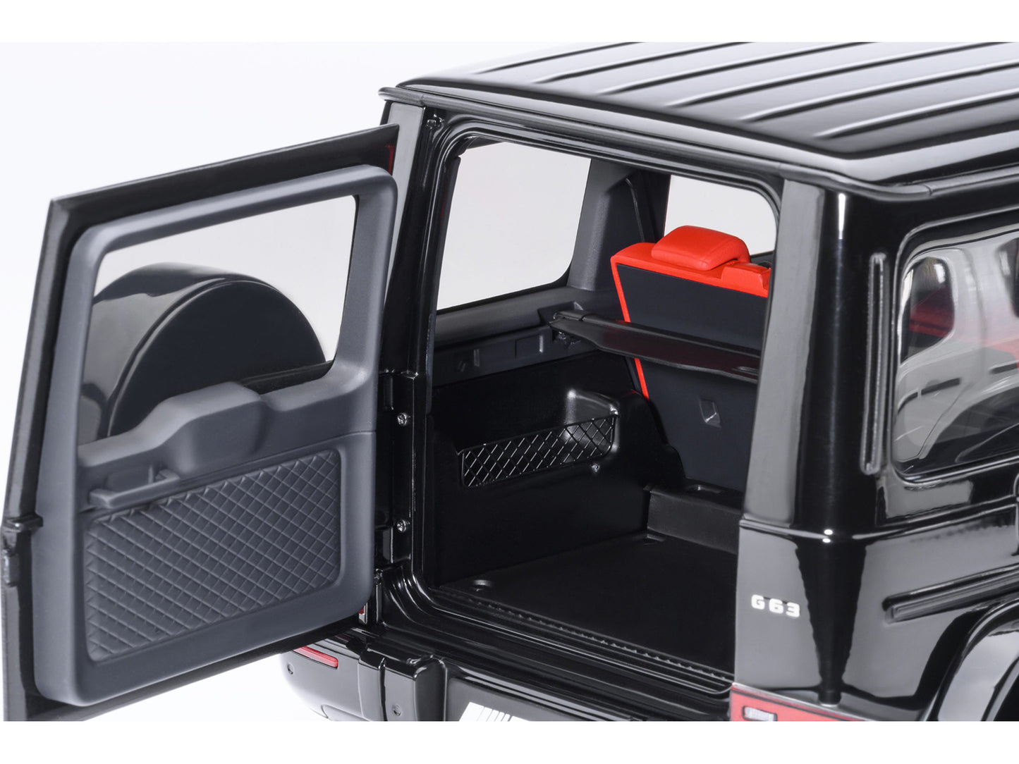 2019 Mercedes-Benz AMG G63 Black with Red Interior 1/18 Model Car by Autoart <h2>2019 Autoart</h2> <p>High-quality diecast perfect for collectors and enthusiasts. Features detailed exterior craftsmans