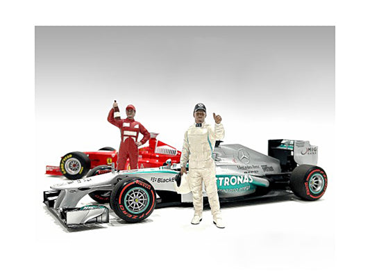 "Racing Legends" 2000's Set of 2 Diecast Figures for 1/43 Scale Models by American Diorama <h2>"Racing Diorama</h2> <p>High-quality model car perfect collectors and enthusiasts. Features detailed inte