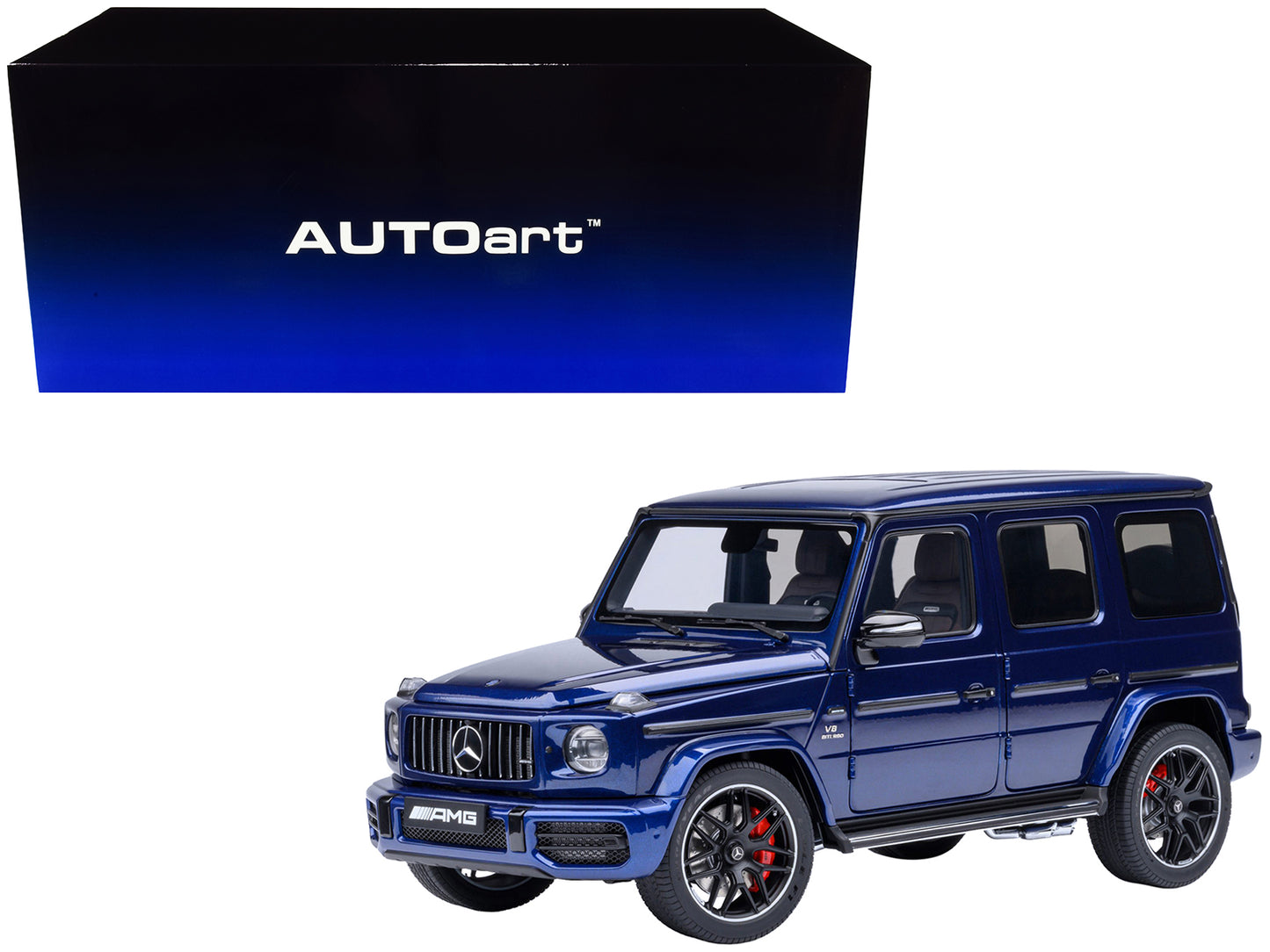 2019 Mercedes-Benz AMG G63 Brilliant Blue Metallic 1/18 Model Car by Autoart <h2>2019 Autoart</h2> <p>High-quality diecast perfect for collectors and enthusiasts. Features detailed interior exterior c