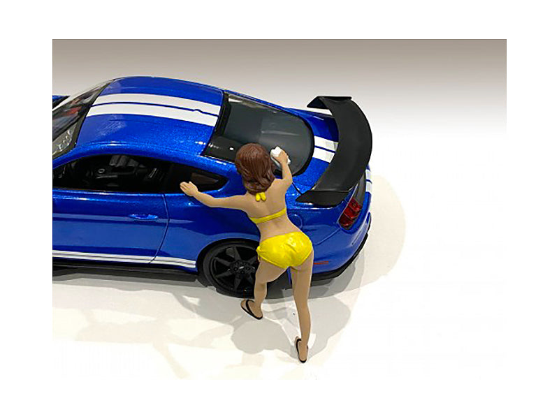 Stephanie Bikini Car Wash Girl Figurine for 1/18 Scale Models by American Diorama <h2>Stephanie Diorama</h2> <p>High-quality diecast model perfect collectors and enthusiasts. Features detailed interio