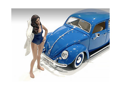 Beach Girl Katy Figurine for 1/24 Scale Models by American Diorama <h2>Beach Diorama</h2> <p>High-quality diecast model car perfect collectors and enthusiasts. Features detailed interior exterior craf