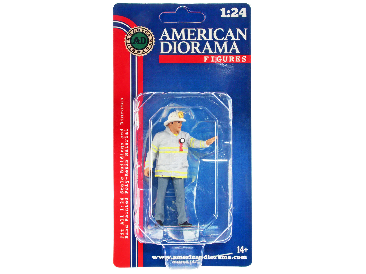 "Firefighters" Fire Captain Figure for 1/24 Scale Models by American Diorama <h2>"Firefighters" Diorama</h2> <p>High-quality diecast model car perfect collectors and enthusiasts. Features detailed int