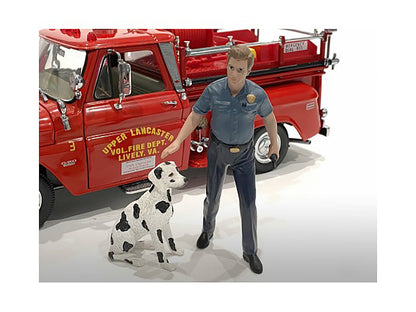 "Firefighters" Fire Dog Training Figures (Trainer and Dog) for 1/24 Scale Models by American Diorama <h2>"Firefighters" Diorama</h2> <p>High-quality diecast model car perfect collectors enthusiasts. F
