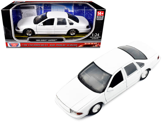 1993 Chevrolet Caprice Police Car Unmarked White "Custom Builder's Kit" Series 1/24 Diecast Model by Motormax <h2>1993 Motormax</h2> <p>High-quality perfect for collectors and enthusiasts. Features de