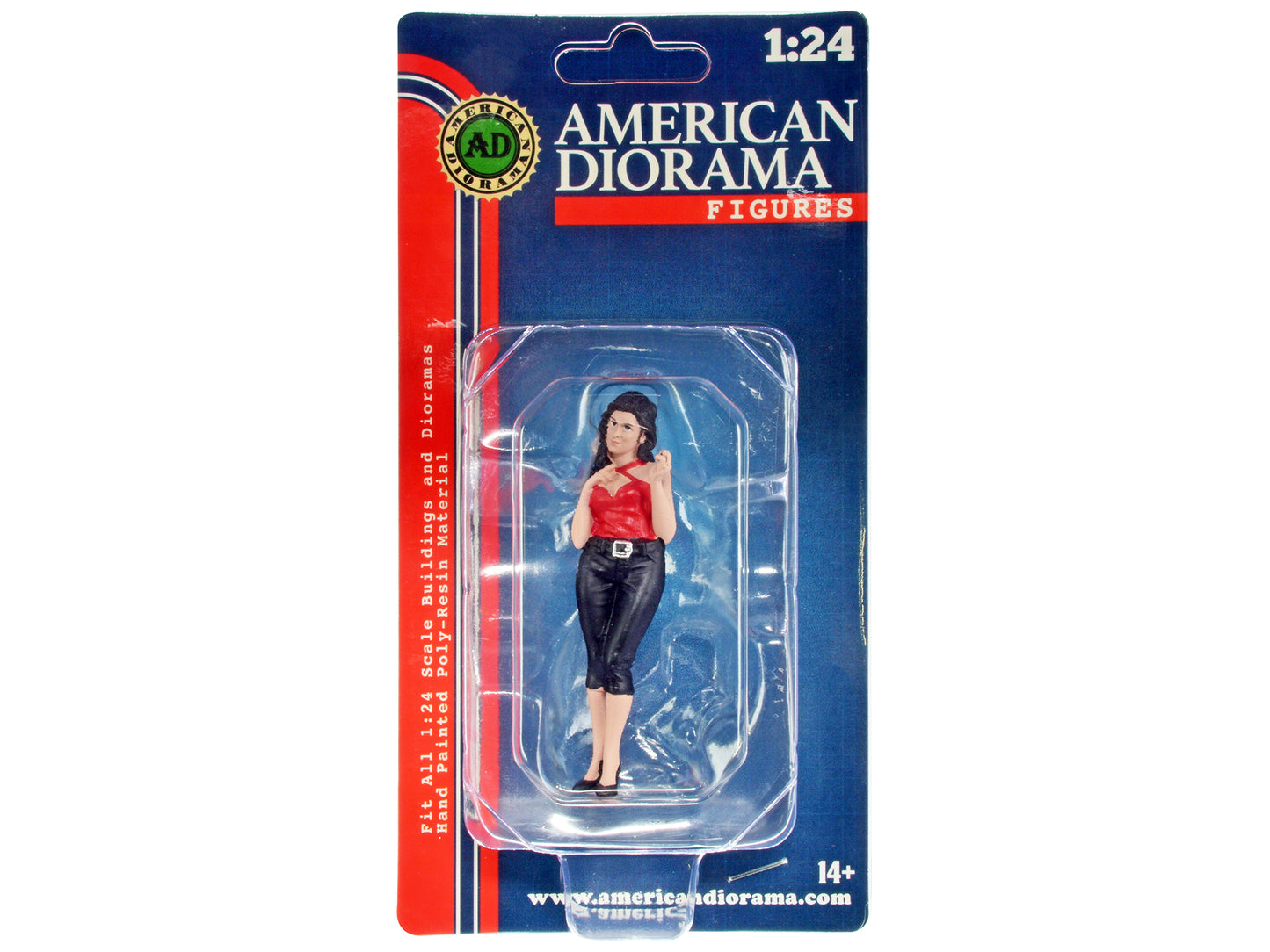 "Pin-Up Girls" Peggy Figure for 1/24 Scale Models by American Diorama <h2>"Pin-Up Diorama</h2> <p>High-quality diecast model car perfect collectors and enthusiasts. Features detailed interior exterior