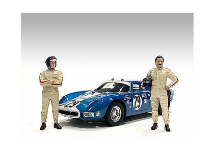 "Racing Legends" 60's Set of 2 Diecast Figures for 1/43 Scale Models by American Diorama <h2>"Racing Diorama</h2> <p>High-quality model car perfect collectors and enthusiasts. Features detailed interi