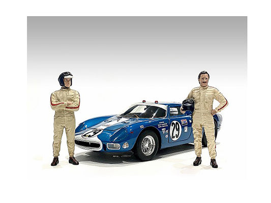 "Racing Legends" 60's Set of 2 Diecast Figures for 1/43 Scale Models by American Diorama <h2>"Racing Diorama</h2> <p>High-quality model car perfect collectors and enthusiasts. Features detailed interi