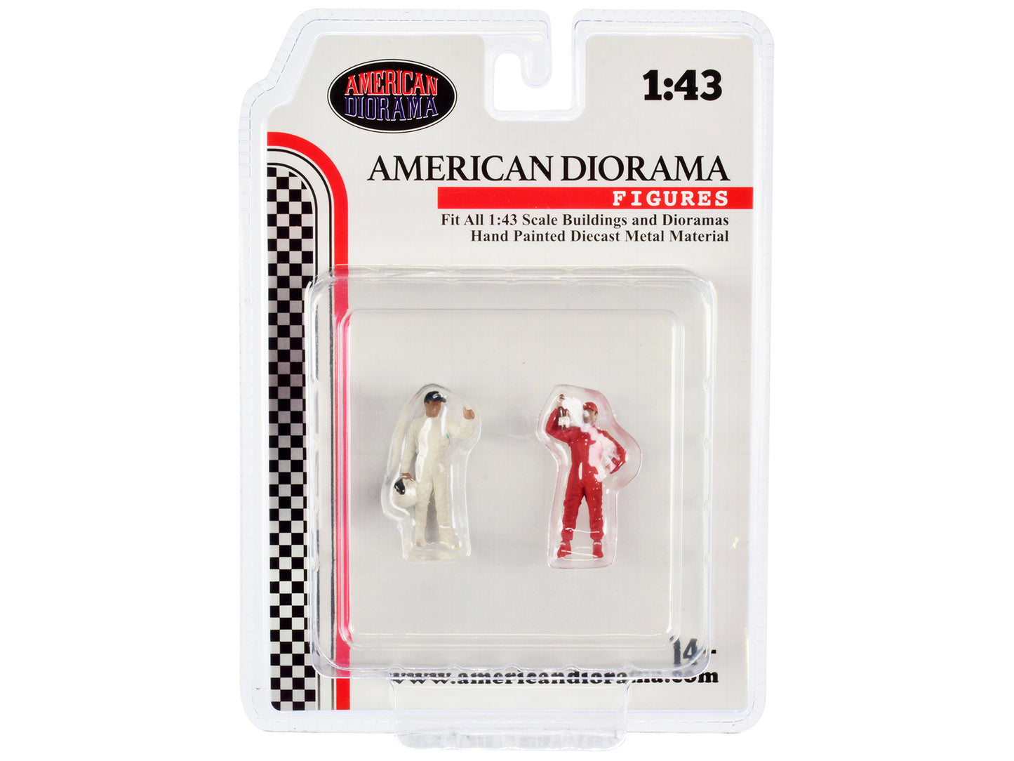 "Racing Legends" 2000's Set of 2 Diecast Figures for 1/43 Scale Models by American Diorama <h2>"Racing Diorama</h2> <p>High-quality model car perfect collectors and enthusiasts. Features detailed inte