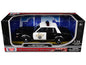 1986 Dodge Diplomat Police Car "California Highway Patrol" Black and White "Law Enforcement and Public Service" Series 1/24 Diecast Model Car by Motormax