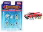 "Firefighter II" 6 piece Diecast Set (4 Figurines 1 Dog and Accessory) for 1/64 Scale Models by American Diorama <h2>"Firefighter Diorama</h2> <p>High-quality model car perfect collectors enthusiasts.