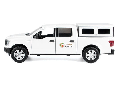 2019 Ford F-150 Lariat Crew Cab Pickup Truck "Los Angeles Police Department Bomb Squad" White "Law Enforcement and Public Service" Series 1/27 Diecast Model Car by Motormax