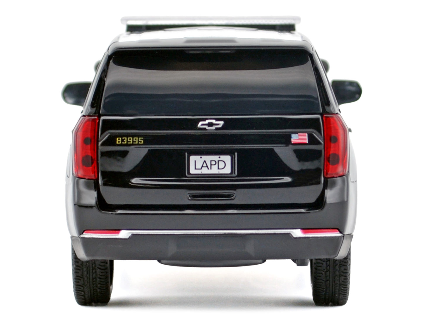 2025 Chevrolet Tahoe Police Pursuit Vehicle "Los Angeles Department (LAPD)" Black and White "Law Enforcement Public Service" Series 1/24 Diecast Model Car by Motormax <h2>2025 Motormax</h2> <p>High-qu